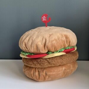 Rare Universal Studios Spongebob Squarepants‎ Burger Crabby Patty Plush Toy T81